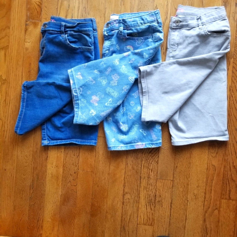 Children's Place Girls Bermuda Denim Shorts
